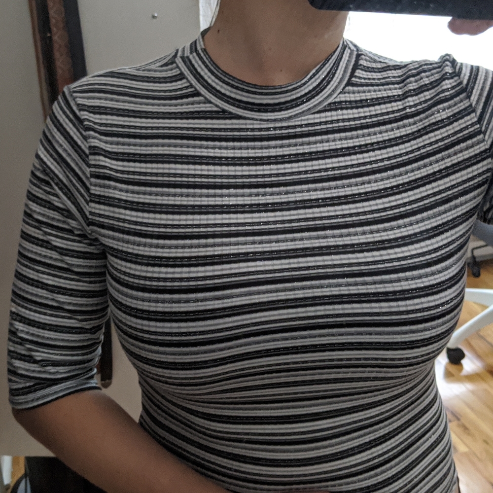 ALL MUST GO! Striped bodysuit